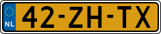 License plate of the Netherlands, Cars