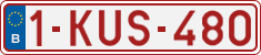 License plate of Belgium, Regular plates (2010)
