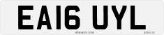 License plate of the United Kingdom, 2001 year system