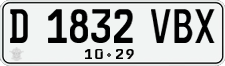 License plate of Indonesia, Regular plates
