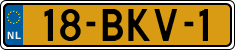 License plate of the Netherlands, Heavy Commercial Vehicles (1994 system)