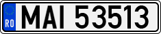 License plate of Romania, Ministry of Interior