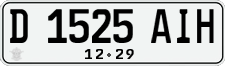 License plate of Indonesia, Regular plates