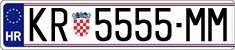 License plate of Croatia, Regular plates