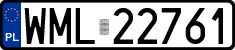 License plates of Poland, Regular car plates