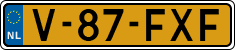 License plate of the Netherlands, Light Commercial Vehicles (1994 system)