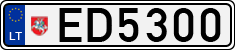 License plate of Lithuania, Electric vehicles