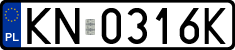 License plates of Poland, Regular car plates