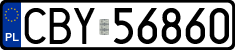 License plates of Poland, Regular car plates