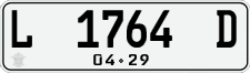 License plate of Indonesia, Regular plates