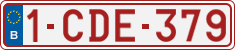 License plate of Belgium, Regular plates (2010)