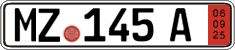 German license plate, Export transit plates