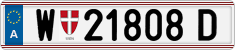 License plate of Austria, Regular plates