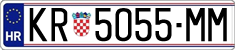 License plate of Croatia, Regular plates