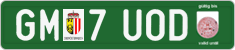 License plate of Austria, Export transit plates