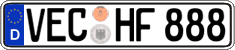 German license plate, Regular plates