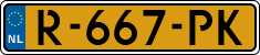 License plate of the Netherlands, Cars
