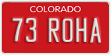 Colorado, Vanity Plates