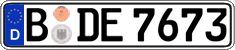German license plate, Regular plates