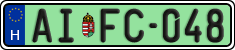 license plates of Hungary, Regular plates (2022)