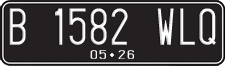 License plate of Indonesia, Regular plates