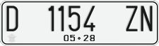 License plate of Indonesia, Regular plates