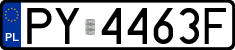 License plates of Poland, Regular car plates