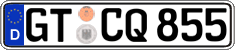 German license plate, Regular plates