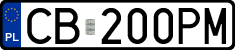 License plates of Poland, Regular car plates