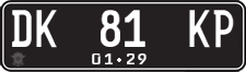 License plate of Indonesia, Regular plates