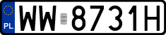 License plates of Poland, Regular car plates