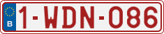 License plate of Belgium, Regular plates (2010)