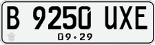 License plate of Indonesia, Regular plates