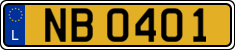 License plate of Luxembourg, 2003 year system