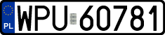 License plates of Poland, Regular car plates