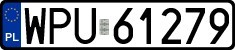 License plates of Poland, Regular car plates