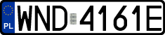 License plates of Poland, Regular car plates