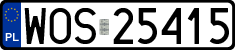 License plates of Poland, Regular car plates
