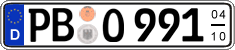 German license plate, Seasonal plates