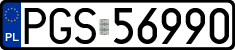 License plates of Poland, Regular car plates