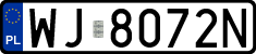 License plates of Poland, Regular car plates