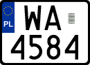 License plates of Poland, Special vehicles and motorcycles