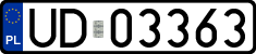 License plates of Poland, Military