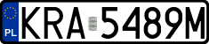 License plates of Poland, Regular car plates