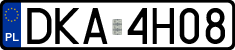 License plates of Poland, Regular car plates
