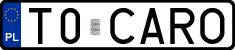 License plates of Poland, Vanity Plates