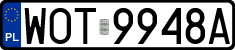 License plates of Poland, Regular car plates