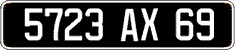 French license plate, FNI