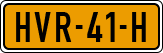 License plate of the Netherlands, Cars