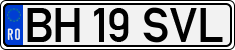 License plate of Romania, Regular plates